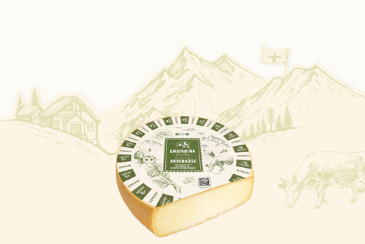 Engiadina Pura Arvenkäse halber Laib