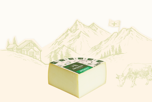 Bio Engiadina Pura Arvenkäse viertel Laib