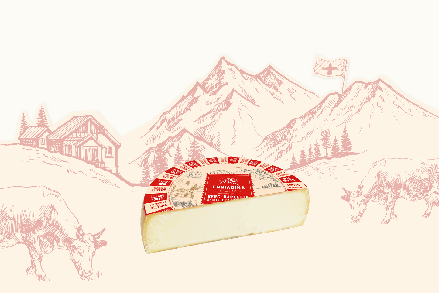 Engiadina Pura Berg-Raclette halber Laib