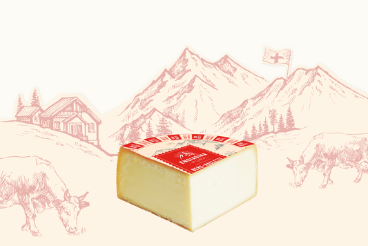 Engiadina Pura Berg-Raclette viertel Laib