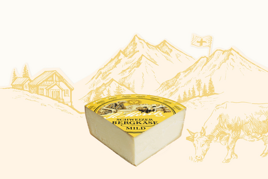 St. Moritz Bergkäse mild viertel Laib